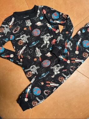 4T Astronaut PJs, organic cotton